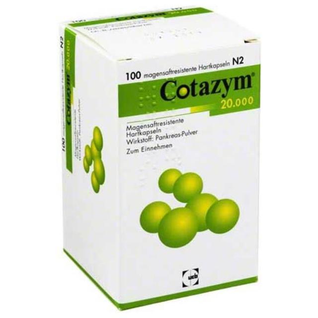 COTAZYM 20.000 Pellets magensaftresistente Kapseln product image