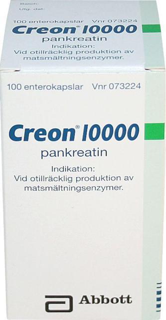 Creon 10000, enterokapsel, hård Mylan 250 st product image