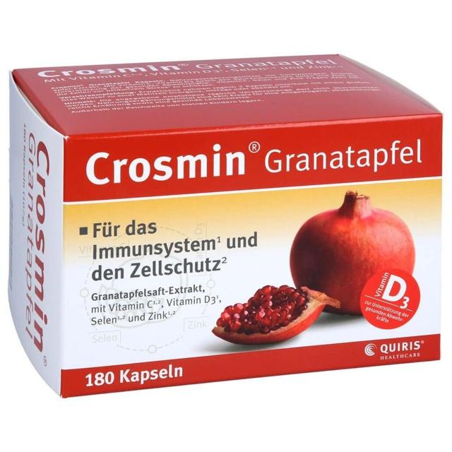 Crosmin Granatapfel Kapseln, 180 St Kapseln product image
