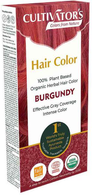 Miraz Organic Cultivators Hair Colors, 1 st, Burgundy product image
