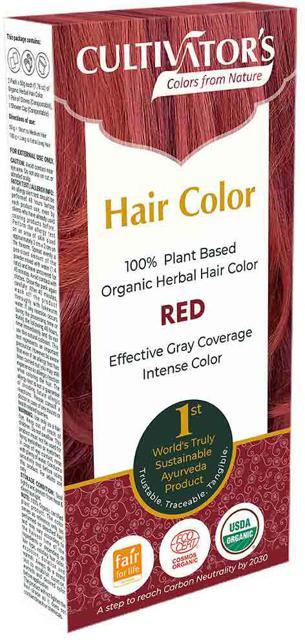 Cultivator's Organic Herbal Hair Color Red 100 g product image