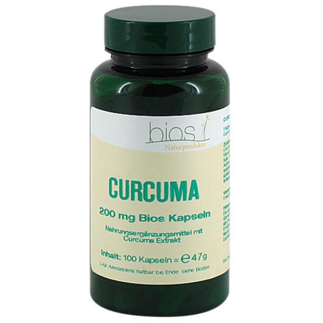 Curcuma 200 mg Bios Kapseln, 100 St Kapseln product image