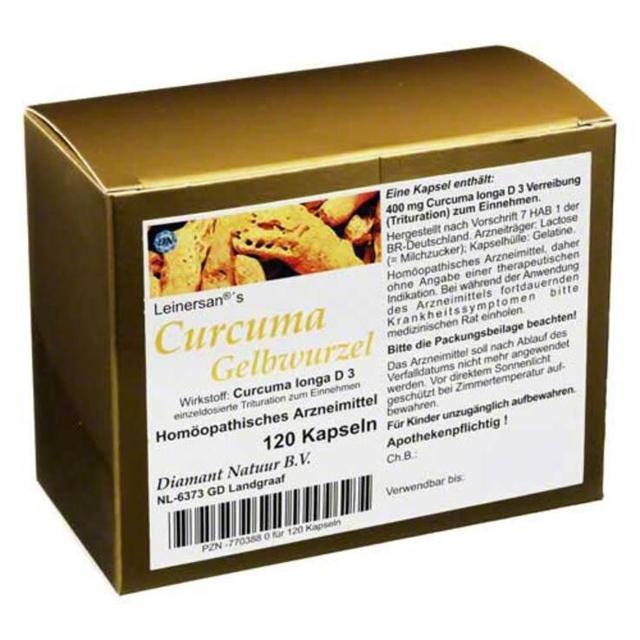 Curcuma Gelbwurzel Kapseln, 120 St Kapseln product image