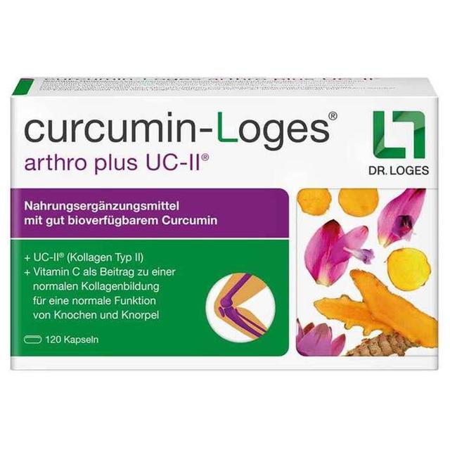 Curcumin-Loges arthro plus UC-II Kapseln, 120 St Kapseln product image