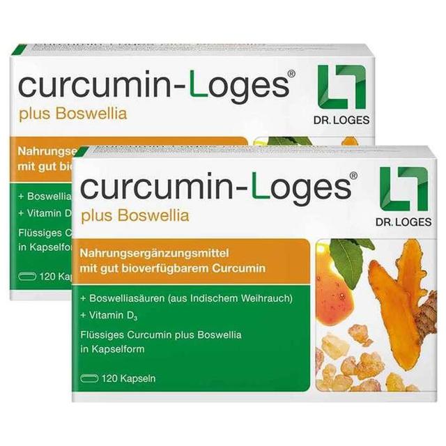 Curcumin-Loges plus Boswellia Kapseln, 2x120 St Kapseln product image