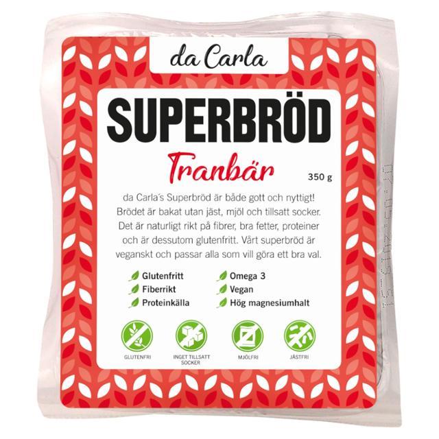 Da Carla Superbröd Tranbär 350g product image