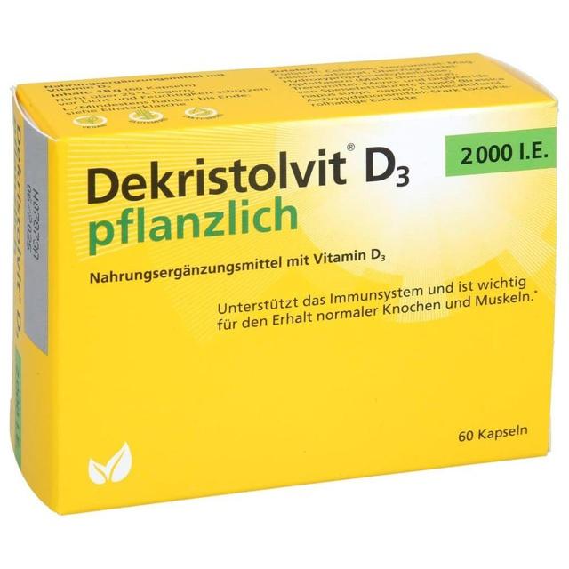 DEKRISTOLVIT D3 2000 I.E. pflanzlich Kapseln product image