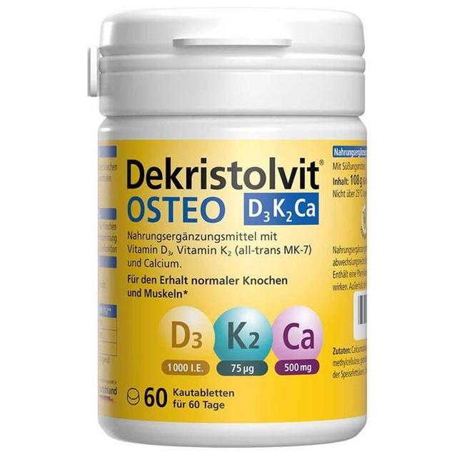 Dekristolvit OSTEO D3 K2 Ca 60 St Kautabletten product image