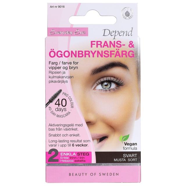 Depend Frans- & Ögonbrynsfärg Svart product image