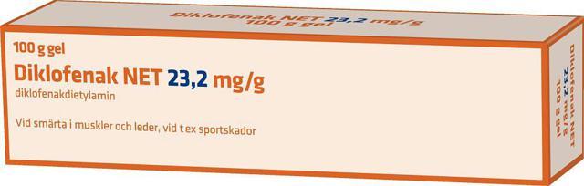 Diklofenak NET, gel 23,2 mg/g 100 g product image