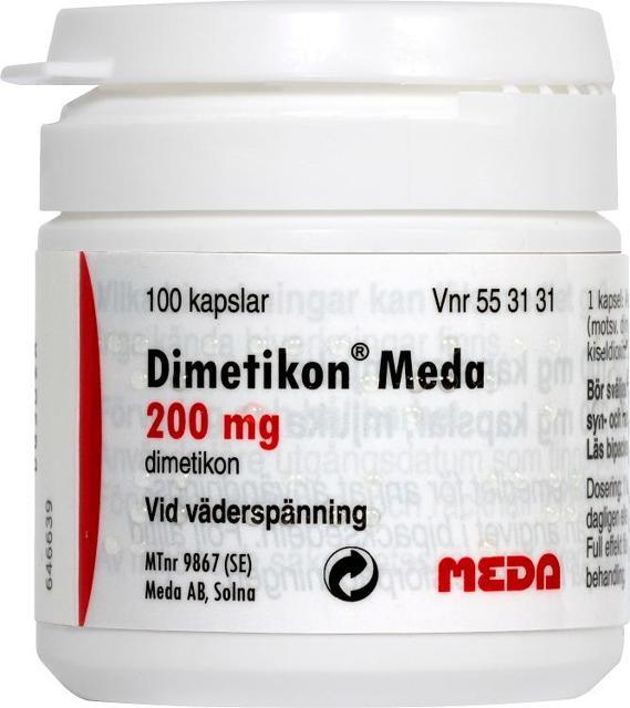 Dimetikon Meda, kapsel, mjuk 200 mg, 100 st product image