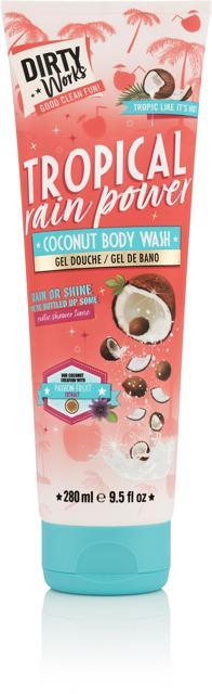 Dirty Works Tropical Rain Power Coconut Body Wash 280 ml product image
