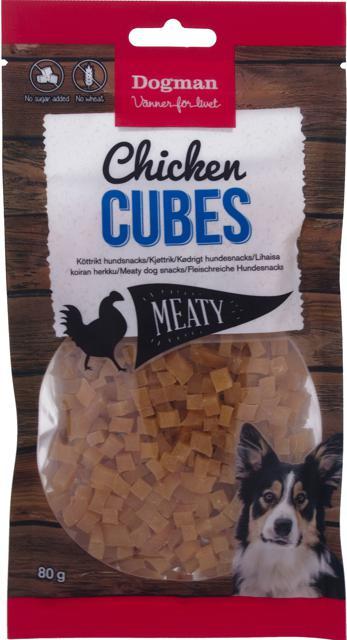 Dogman Chicken Cubes, 80 g product image