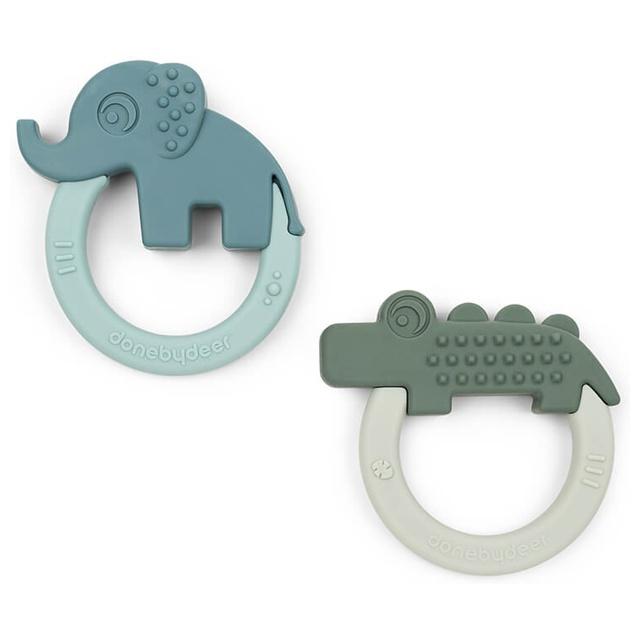 Done by Deer Bitring Deer friends Green/Blue 2-pack product image