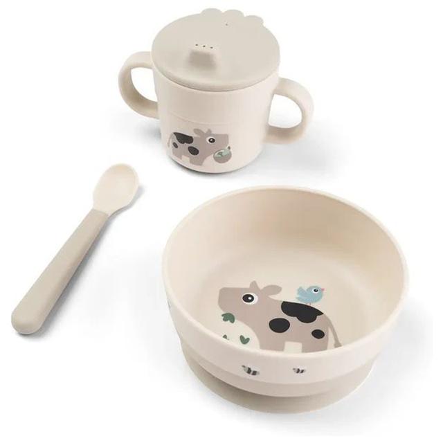Done by Deer Foodie First Meal Set w/suction Tiny Farm Sand product image