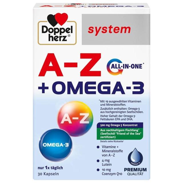DOPPELHERZ A-Z+Omega-3 all-in-one system Kapseln product image