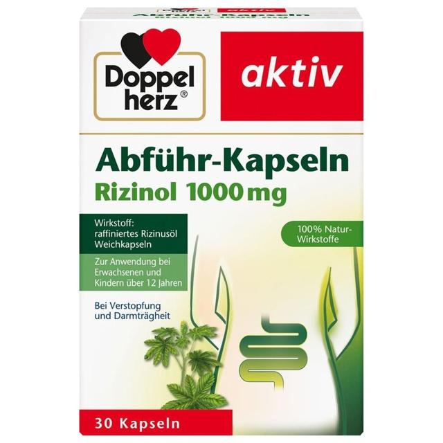 DOPPELHERZ Abführ-Kapseln Rizinol 1.000 mg product image