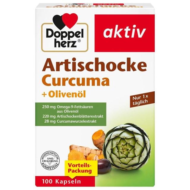 DOPPELHERZ Artischocke Curcuma+Olivenöl Kapseln product image