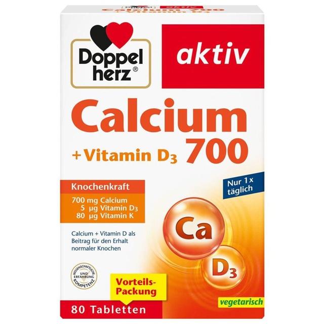 DOPPELHERZ Calcium 700+Vitamin D3 Tabletten product image