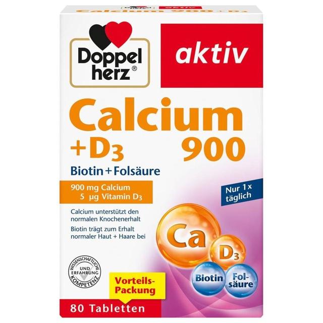 DOPPELHERZ Calcium 900+D3 Tabletten product image