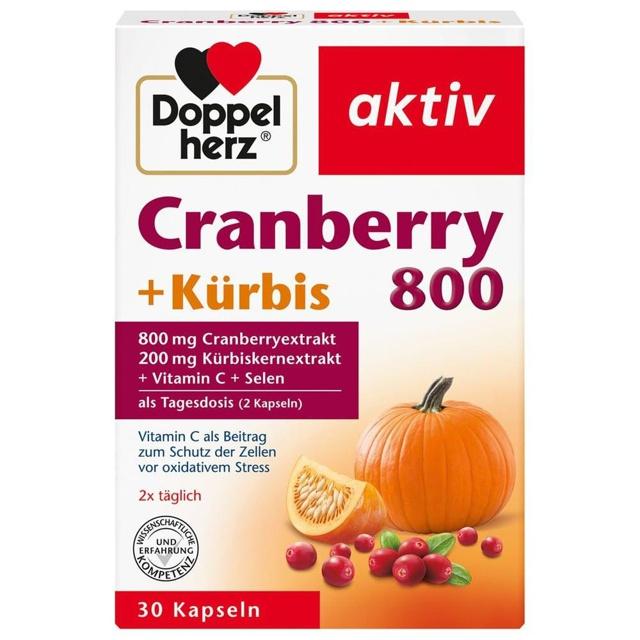 DOPPELHERZ Cranberry+Kürbis Kapseln product image