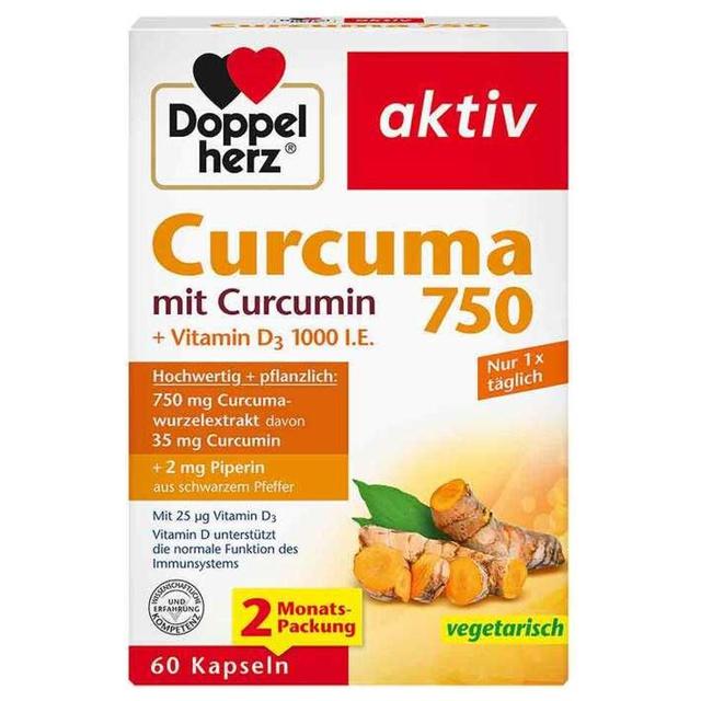 DOPPELHERZ Curcuma 750 Kapseln product image