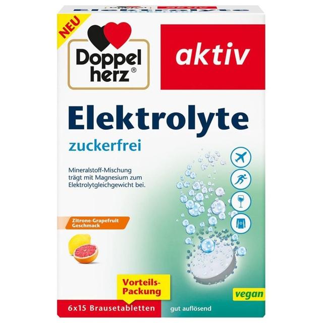 DOPPELHERZ Elektrolyte zuckerfrei Brausetabletten product image