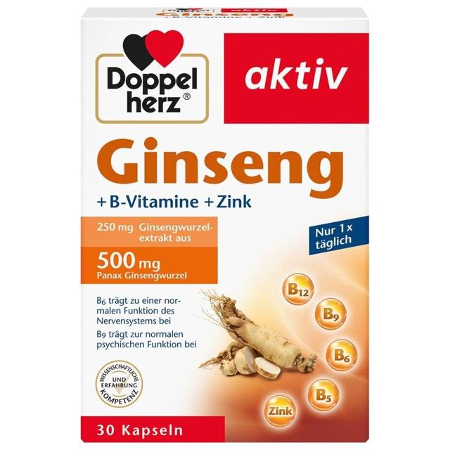 Doppelherz Ginseng 250+B-Vitamine+Zink Kapseln product image