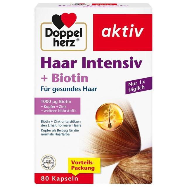 Doppelherz Haar Intensiv + Biotin Kapseln, 80 St Kapseln product image
