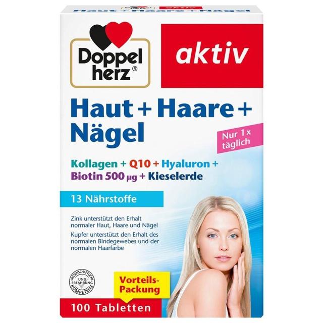 DOPPELHERZ Haut+Haare+Nägel Tabletten product image