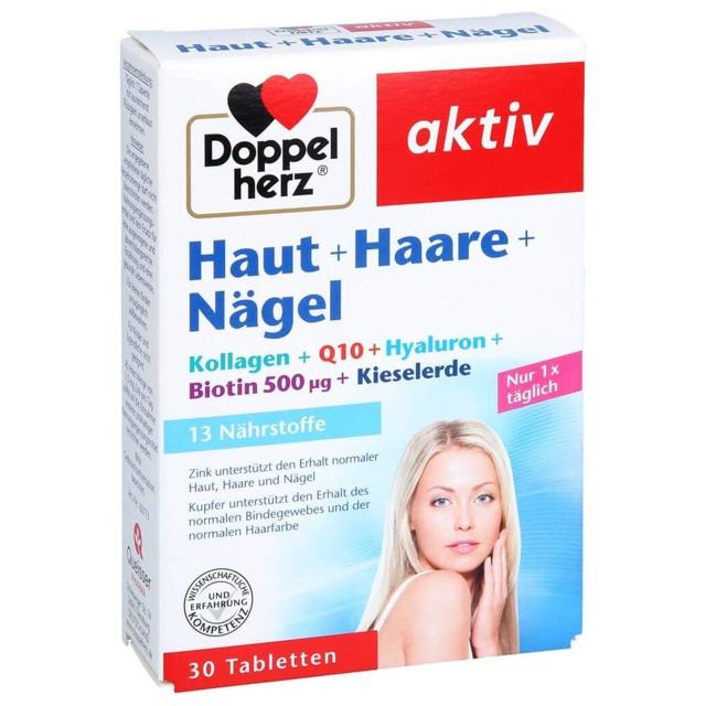 DOPPELHERZ Haut+Haare+Nägel Tabletten product image