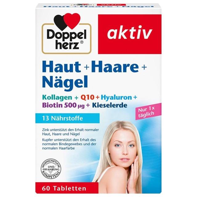 DOPPELHERZ Haut+Haare+Nägel Tabletten product image
