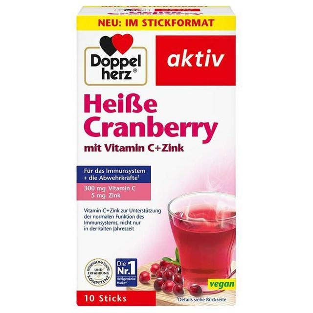 Doppelherz Heiße Cranberry mit Vitamin C+Zink Granulat, 10 St Granulat product image