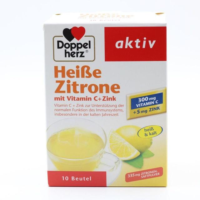 DOPPELHERZ heiße Zitrone Vitamin C+Zink Granulat product image