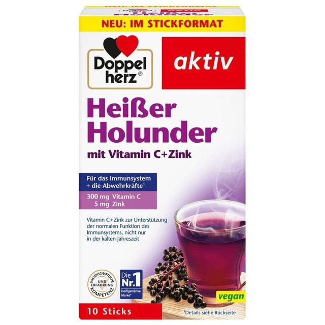 DOPPELHERZ heißer Holunder m.Vit.C+Zink Granulat product image