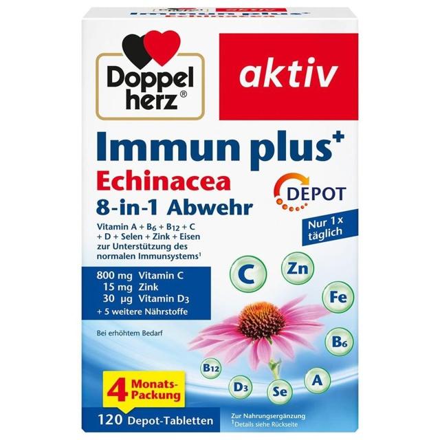 Doppelherz Immun plus Echinacea Depot Tabletten, 120 St Tabletten product image