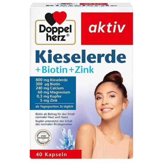 DOPPELHERZ Kieselerde+Biotin+Zink Kapseln product image