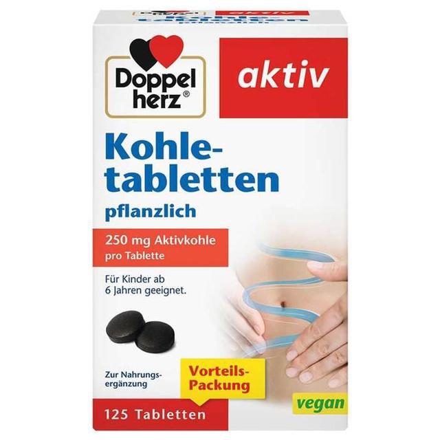 Doppelherz Kohletabletten, 125 St Tabletten product image
