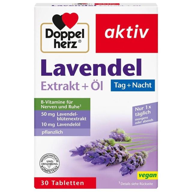DOPPELHERZ Lavendel Extrakt+Öl Tabletten product image