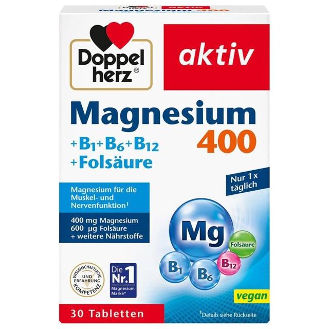 DOPPELHERZ Magnesium 400 mg Tabletten product image