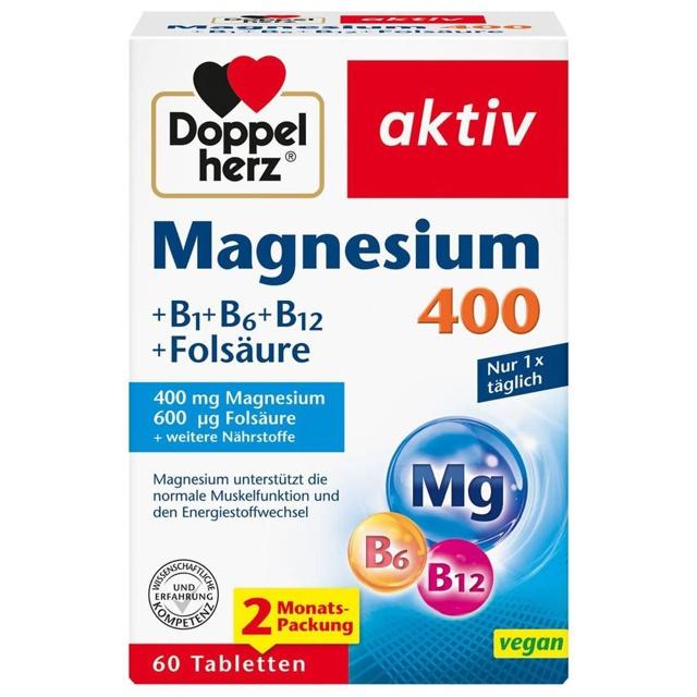 DOPPELHERZ Magnesium 400 mg Tabletten product image