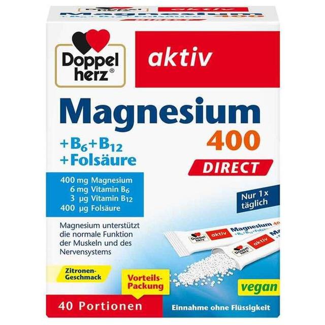 DOPPELHERZ Magnesium+B Vitamine DIRECT Pellets product image