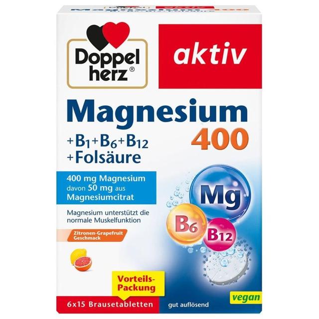 DOPPELHERZ Magnesium 400+B1+B6+B12+Folsäure BTA product image