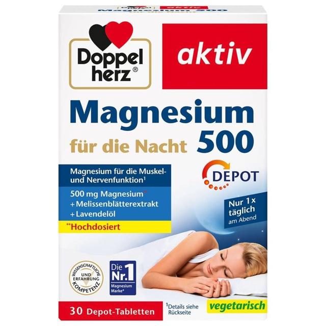 DOPPELHERZ Magnesium 500 für die Nacht Tabletten product image