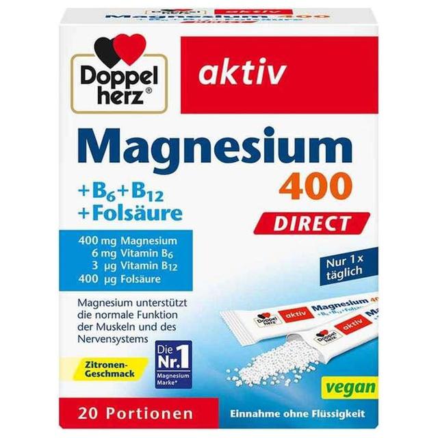 DOPPELHERZ Magnesium+B Vitamine DIRECT Pellets product image