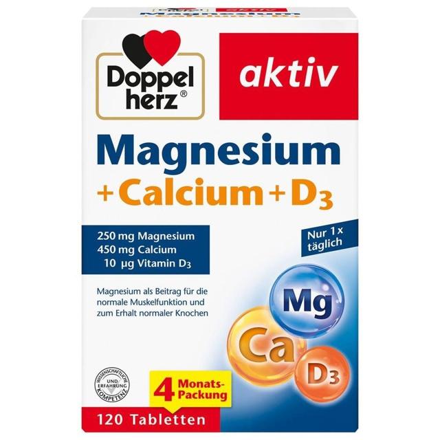 DOPPELHERZ Magnesium+Calcium+D3 Tabletten product image
