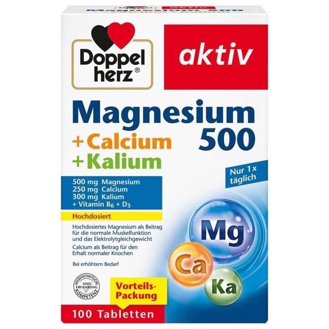 DOPPELHERZ Magnesium 500+Calcium+Kalium Tabletten product image