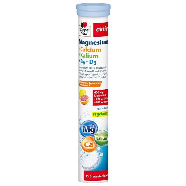 DOPPELHERZ Magnesium+Calcium+Kalium Brausetabl. product image