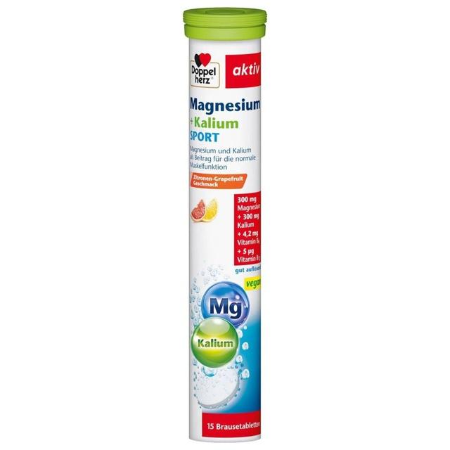 DOPPELHERZ Magnesium+Kalium Sport Brausetabletten product image