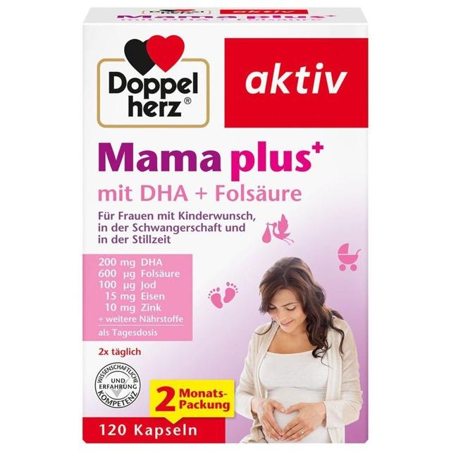 DOPPELHERZ Mama plus mit DHA+Folsäure Kapseln product image